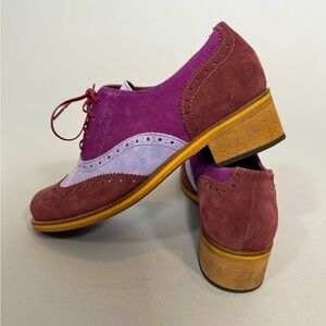 Girotti custom made size 40 women’s oxford. Ombre purple.